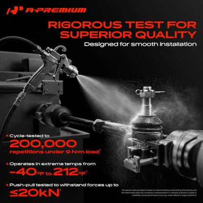 A-Premium Front Outer Tie Rod End, Compatible with Dodge - size: 2Pcs-Outer Tie Rod End
