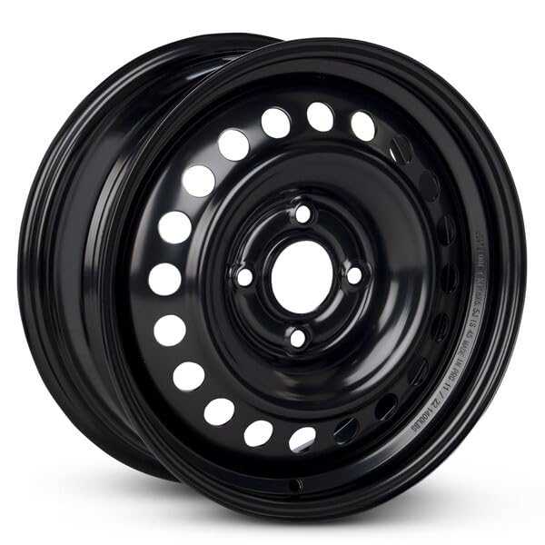 OEM Replacement 16x6.5 Steel Wheel 4x114.3 Bolt Pattern Matte Black Finish Stamped 1-Piece Rim for 2007-2012 Nissan Sentra – Direct Bolt-On Fit - size: 16x6.5 inch - Steel