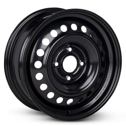 OEM Replacement 16x6.5 Steel Wheel 4x114.3 Bolt Pattern Matte Black Finish Stamped 1-Piece Rim for 2007-2012 Nissan Sentra – Direct Bolt-On Fit - size: 16x6.5 inch - Steel