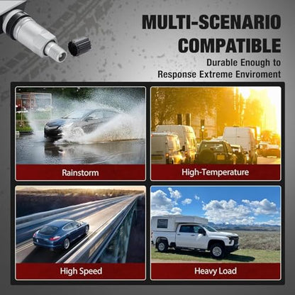 BDFHYK 4PCS Upgrade 315Mhz TPMS Sensor Compatible with F-150 Edge Ranger Flex Mustang Explorer Fusion GT Transit Connect, Lincoln Continental MKX Replaces# F2GT1A180AB F2GT1A150AB F2GZ1A189A - style: HC3Z1A189A