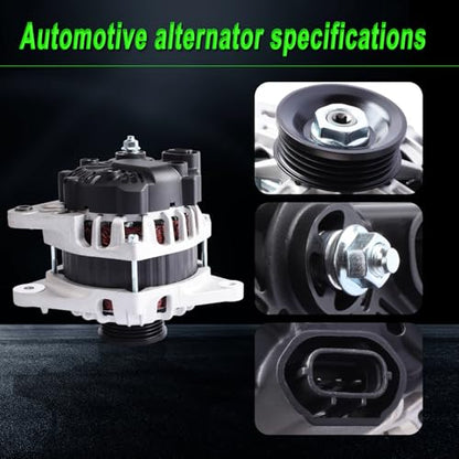 Alternator 90A Fit 2007-2012 Hyundai Elantra 10-11 Kia Soul 2.0L L4 - size: 2007-2012 Elantra