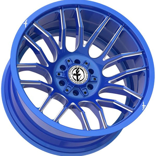 XF Off-Road XF-232 24x14 5x127 5x139.7-76 Cb 78.1 Anodized Blue & Milled