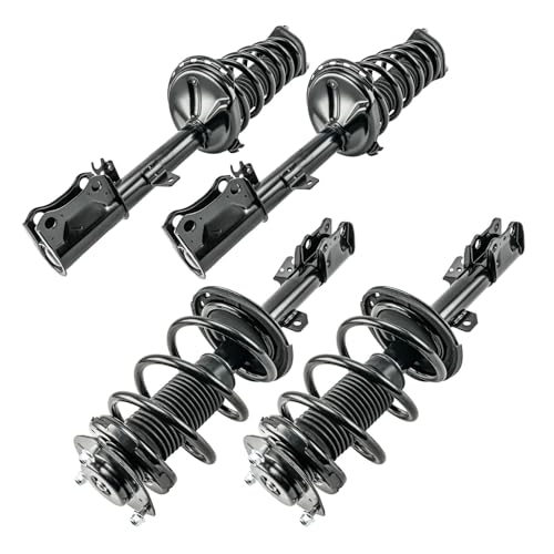 KAX Complete 4 Piece Front and Rear Strut Assembly Kit for 2009-2012 Toyota Venza, 2x Shock Absorber Struts with Coil Spring, 2x Shock Absorber Struts, Full Set Replaces All 4 Corners - size: 2009-2012 Toyota Venza-4 PCS