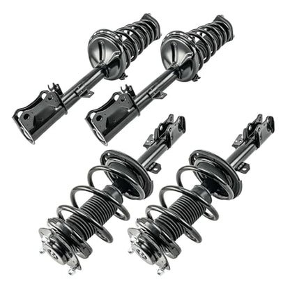 KAX Complete 4 Piece Front and Rear Strut Assembly Kit for 2009-2012 Toyota Venza, 2x Shock Absorber Struts with Coil Spring, 2x Shock Absorber Struts, Full Set Replaces All 4 Corners - size: 2009-2012 Toyota Venza-4 PCS