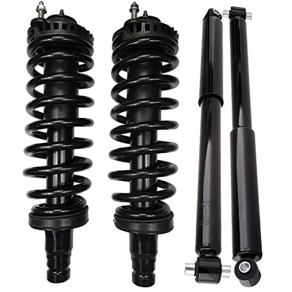 ECCPP 4PCS Front and Rear Struts Coil Spring for Buick Rainier 2004-2007 - size: Front and Rear Struts
