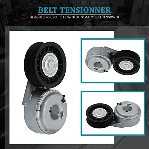 IRONTEK ZZM515980 Belt Tensioner Pulley Assembly fit for Ford (1993-2000 Explorer/ 1994-2000 Ranger), for Mazda 1993-1994 Navajo, for Mercury 1998-1999 Mountaineer #38102 - size: ZZM515980