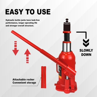 Hydraulic Bottle Jack with Carrying Case, 12 Ton (26,455 lb) Capacity 7.9-16.2 inch Lifting Range, Muti-Directional Welded Bottle Car Jack for Car, Truck, RV, Pickup Truck, Auto Repair - size: 12 Ton