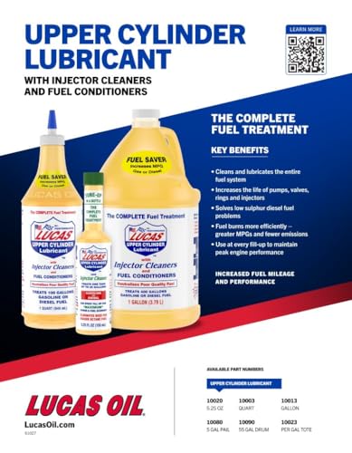 KITLEY Towel Compatible for 10020 Fuel Treatment – 5.25 oz Upper Cylinder Lubricant & Injector Cleaner – Fuel Additive for Gasoline & Diesel Engines - 6 Pack Special