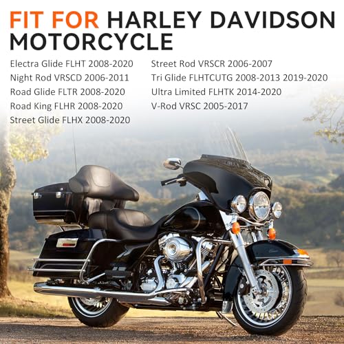 3 Sets Front Rear Brake Pads Sintered for Harley Davidson Road King Road Glide Street Glide Electra Glide 2008-2020 Ultra Limited 2014-2020 Street Rod Night Rod V-Rod Tri Glide