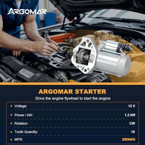 Starter for 3.5L Honda Odyssey/Pilot/Ridgeline & Acura MDX/TL(3.7L AT)