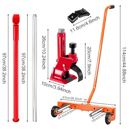 Manual Tire Bead Breaker and Tire Bead Breaker Slide Hammer and Tire Dolly for Tire Changing Tool Tire Changer Kit