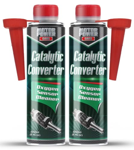 MotorPower Care Catalytic Converter Cleaner 2-Pack — Pass Smog & Emissions Test, Fix P0420/P0430 Check Engine Light | O2 Sensor & EGR Cleaner | Fuel Additive, 8.45 fl oz Each - size: 8.45 Fl Oz (Pack of 2)