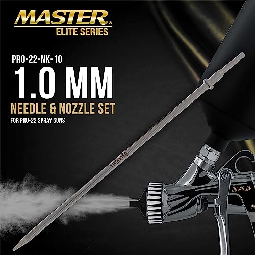 Master Elite PRO-22 Series 1.0 mm Needle, Fluid Nozzle and Air Cap Set Only - size: 1