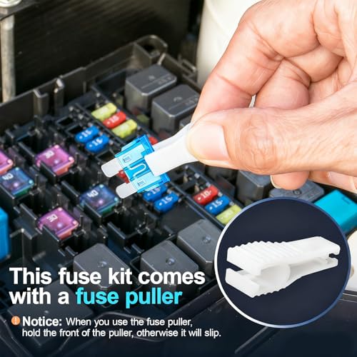 JOREST 160Pcs Mini Fuses Kit,Car Fuses Assortment Kit,Automotive Blade Fuse for Car/RV/Truck/Motorcycle(2Amp 3A 5A 7.5A 10A 15A 20A 25A 30A 35A 40A) + Auto Fuse Puller - style: 160pcs Mini