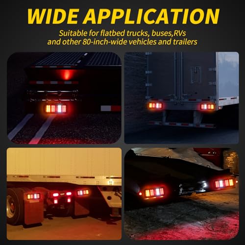 2 Pack 32 LED Truck Tail Lights Kit with Iron Net Protection - color: Tail Lights-I