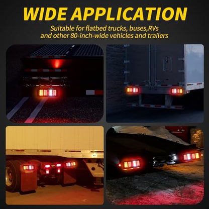 2 Pack 32 LED Truck Tail Lights Kit with Iron Net Protection - color: Tail Lights-I