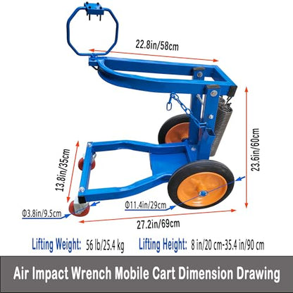 1 Inch Air Impact Gun Holder,Mobile Air Impact Wrench Holder.