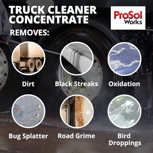 Bug Splat N' All Truck Cleaner 32 fl oz - Truck All Purpose Cleaner for Bug Splatter, Road Grime, Bird Droppings & Black Streak Remover - Tire Shine & Semi Cleaning Kit - Safe on All Surfaces - style: Truck Cleaner