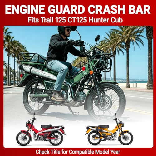 WOLFLINE Crash Bar for Trail 125 CT125 Hunter Cub 2020-2026 Engine Guard - size: Small