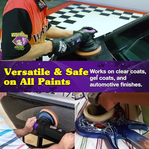 Wizards Yellow Foam Cut Buffing Pad - Orbital Buffer - 8.5" x 1.25" - color: Foam Cut Buff Pad