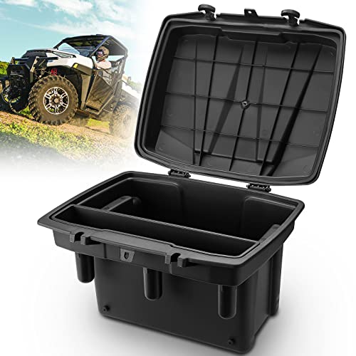 KEMIMOTO 21L/5.5Gal UTV Bed Storage Box w/Top Tool Tray