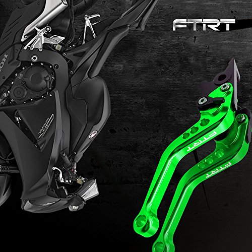 Short Levers Brake Clutch Compatible with EX650 Ninja 650R ER-6F ZR650 Z650 ZR900 Z900 2017-2021/ KLE650 Versys650 17-21/ KLZ1000 Versys 1000 2017-2021/ EN650 Vulcan S 650 17-21: Green - color: Green, size: Ninja 650R/ZR650/ZR900/Z650/Z900/KLE650/KLZ1000