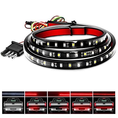 Nilight 60 Inch Truck Tailgate Light Bar 108 LED Single Row - color: 60" Tailgate Light Strip Single Row