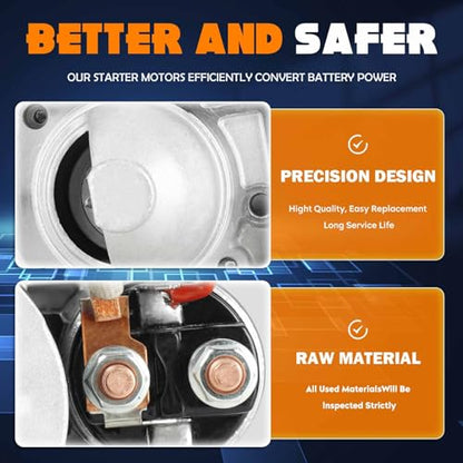 New Starter 5.6 5.6L Fit for Infiniti QX56 2004-2010, for Nissan Armada 2005-2009 5.6L, for Titan 2004-2009 2011 5.6L, for Pathfinder 2008-2009, for Pathfinder Armada 2004, Replace 41048228, 17867