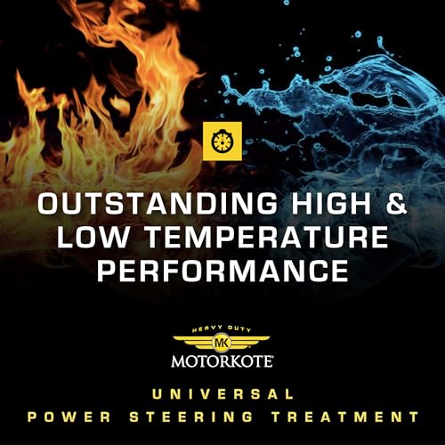 MotorKote Universal Power Steering Treatment | Full Synthetic Fluid | Prevents Wear & Corrosion | Compatible with All Systems | 16 Fl oz., 6-Pack
