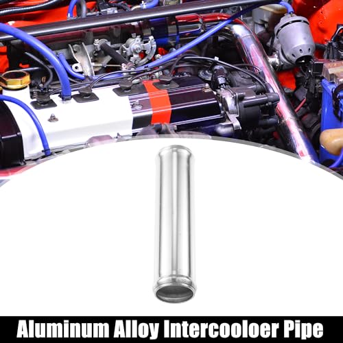 ACROPIX 38mm 1.5" OD 6" 152mm Length Universal Car Aluminum Alloy Intercooler Pipe Straight Air Intake Tube - Pack of 2 - size: OD 1.5"