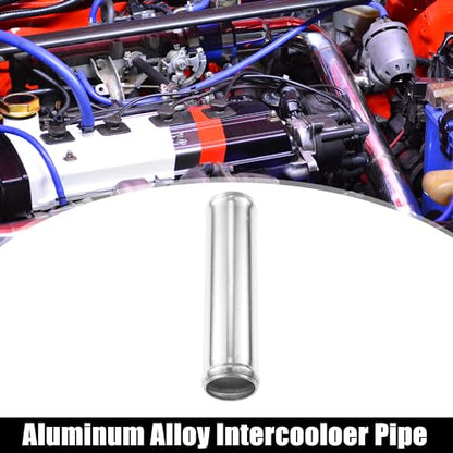 ACROPIX 38mm 1.5" OD 6" 152mm Length Universal Car Aluminum Alloy Intercooler Pipe Straight Air Intake Tube - Pack of 2 - size: OD 1.5"