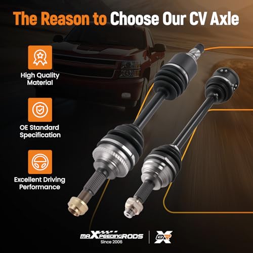 maXpeedingrods Front Left & Right Side CV Axle Assembly for Infiniti G25 - size: 66-628