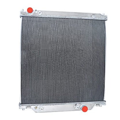 Aluminum Radiator for 2003-2007 Ford Excursion F250 F350 F450 Super Duty Pickup Truck 6.0L Powerstroke V8 Diesel, 3 Row Full Performance Aluminium Radiator - size: 3-Row Radiator w/CNC Cap
