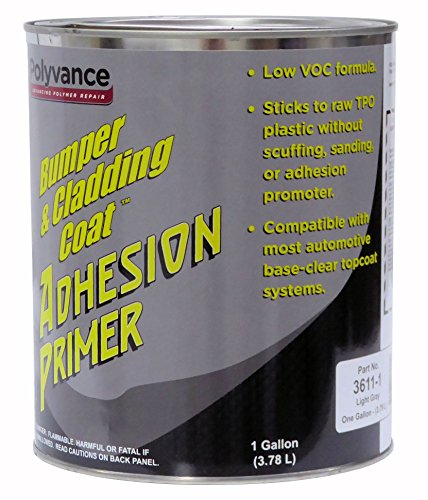 Polyvance Bumper and Cladding Adhesion Primer, Low VOC, Light Gray, Gallon