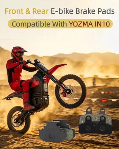 2Pcs Front & Rear Brake Pard Set for Yozma in 10 / Heybike Villian