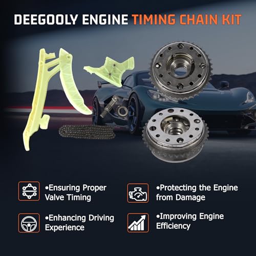 ‎11317584084 Engine Timing Chain Kit Intake&Exhaust Camshaft VVT Gears Suit N20 N26 Engine Applied for 328 428 528 X3 X5 2.0 Aftermarket Parts Replace for 11318648732, 11317516074 - size: Timing Chain Kit&VVT Camshaft Adjuster Gear