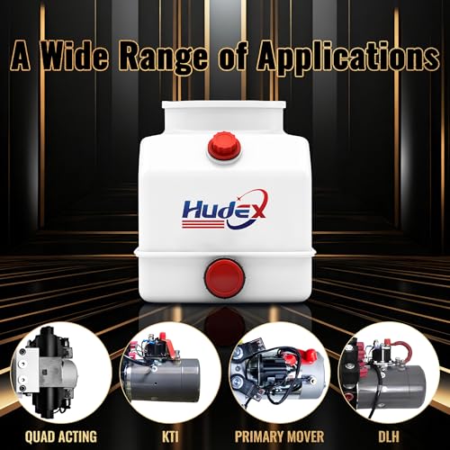 3 Quart Poly Power Unit Reservoir for Hydraulic Systems, Polyethylene Flat Bottom Utility Fluid Tank for Dump Trucks Trailers RVs Boats - size: 3 Quart