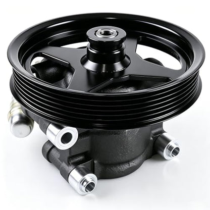 Power Steering Pump with Pulley Compatible with 2004-2008 Ford F-150 4.6L 5.4L, Expedition, Lincoln Mark LT Navigator, Replaces 6L3Z3A674B 7L3Z3A674C - size: 2004-2008 Ford F-150 4.6L 5.4L L