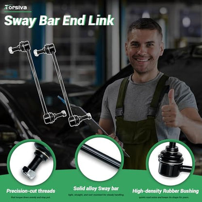 2PCS Front Stabilizer Sway Bar End Links Fit for Compatible with Dodge 2009 2010 2011 2012 2013 2014 2015 2016 2017 2018 2019 2020 Journey K750382 - size: K750382 X2