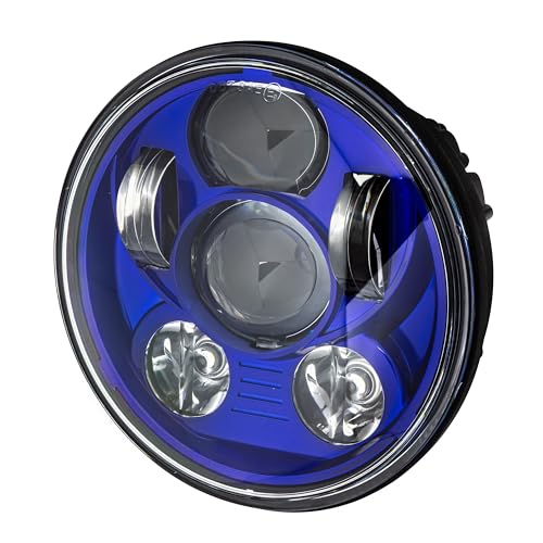 Eagle Lights 5.75 inch Generation III Headlight Kit with Bracket and Hardware Replacement for Honda VTX 1300 & 1800 (Blue) - color: Blue Generation III