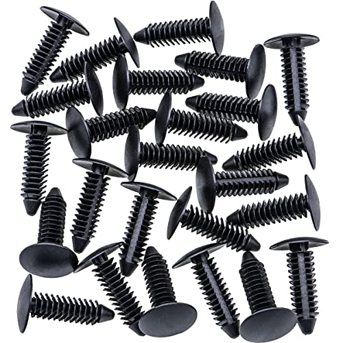 Rexka 25pcs 5/16 Hole Fender Liner Splash Shield Trunk Lid Bumper Cover Trim Retainer Clip Fastener for GM 10121502 Buick Cadillac Chevrolet GMC Hummer Oldsmobile Pontiac Saturn - color: 25pcs