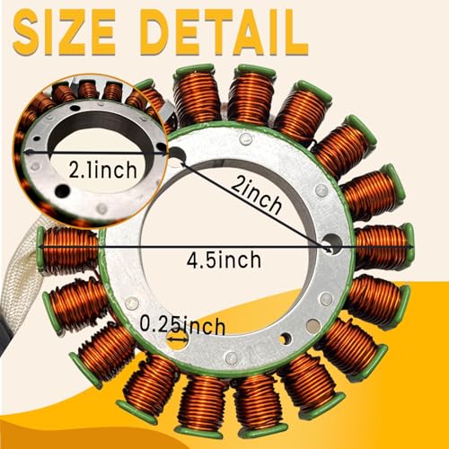 Chikia Hisun 500 Stator Coil Magneto Generator Compatible with Hisun UTV ATV 500 700,Massimo MSU 500 700,AXIS 500 700,Coleman/UT500 700,Cub Cadet,Bennche(18 Poles/Coils)