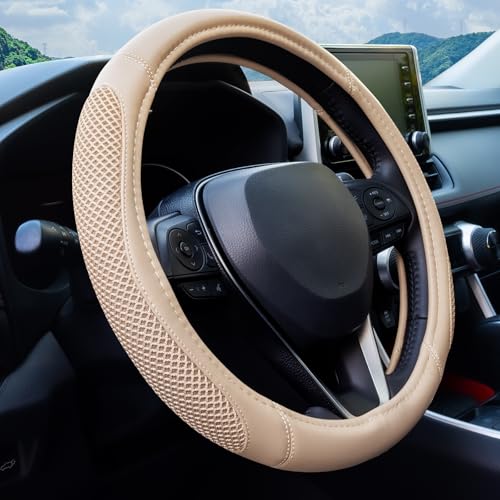 Cool Mesh Steering Wheel Cover for Trucks & SUVs, Comfort Grip, 15.5"-16" - style: Cool Mesh Grip - Large (15.5" - 16")