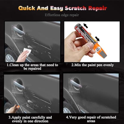Touch Up Paint for Cars, Automotive Paint Scratch Repair, Two-In-One Car Touch Up Paint Fill Paint Pen, Car Accessories Scratch Remover Pen Universal for Scratch Repair Various Cars (Gray) - color: Gray