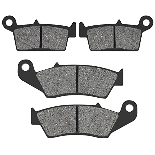 AHL Front and Rear Brake Pads Set Compatible with Yamaha YZ426F YZ426 F 2000-2002 YZ250F WR250F (4T) 2001-2002 WR426F WR426 F 2001-2002(Semi-metallic) - size: Semi-metallic