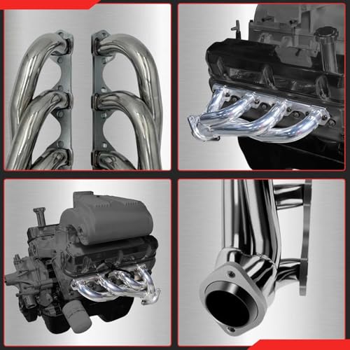 Exhaust Headers Direct Bolt-On Replacement Fits 1979-1993 Ford Mustang 5.0L - size: Fox Body 5.0L Polished Stainless Shorty Headers