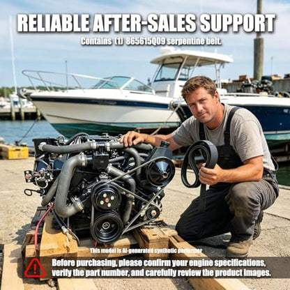 865615Q09 Serpentine Belt for MerCruiser V6 & V8 Alpha Engines