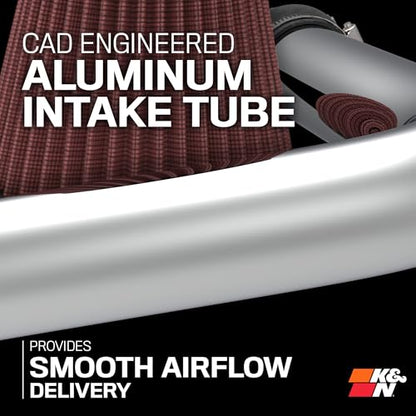 K&N Cold Air Intake System: High-Flow Air Filter, Increase Performance & Towing: Compatible with 2005-2019 Nissan: Frontier,Pathfinder, Xterra, 77-6014-1KP - style: Metal