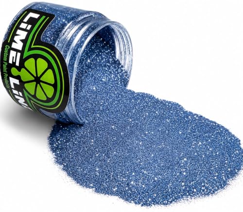 LiME LiNE Sprayable Metal Flake Paint Additive: Solvent Resistant Glitter for Automotive Custom Painting (Ice Blue) - color: Ice Blue