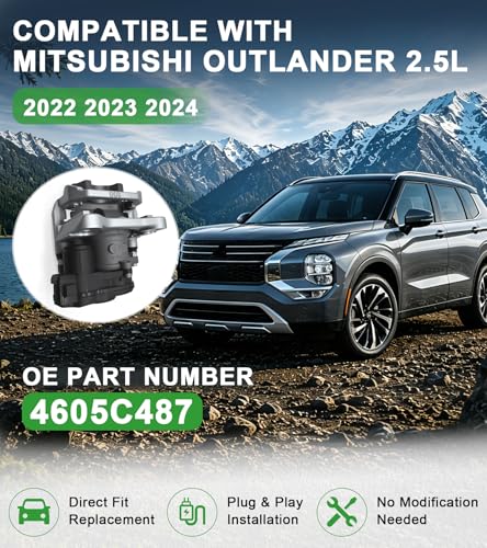 Rear Left Brake Caliper Assembly with Electronic Parking Motor, OE Part Number 4605C487, Fits Mitsubishi Outlander 2.5L Models 2022 to 2024